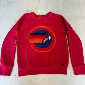 Aviator nation magenta colored crewneck. Kids size 14. Like new condition